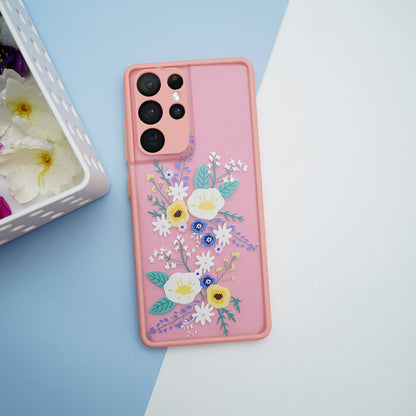 Galaxy S20 Plus Wildflower Floral Print Matte Finish Case