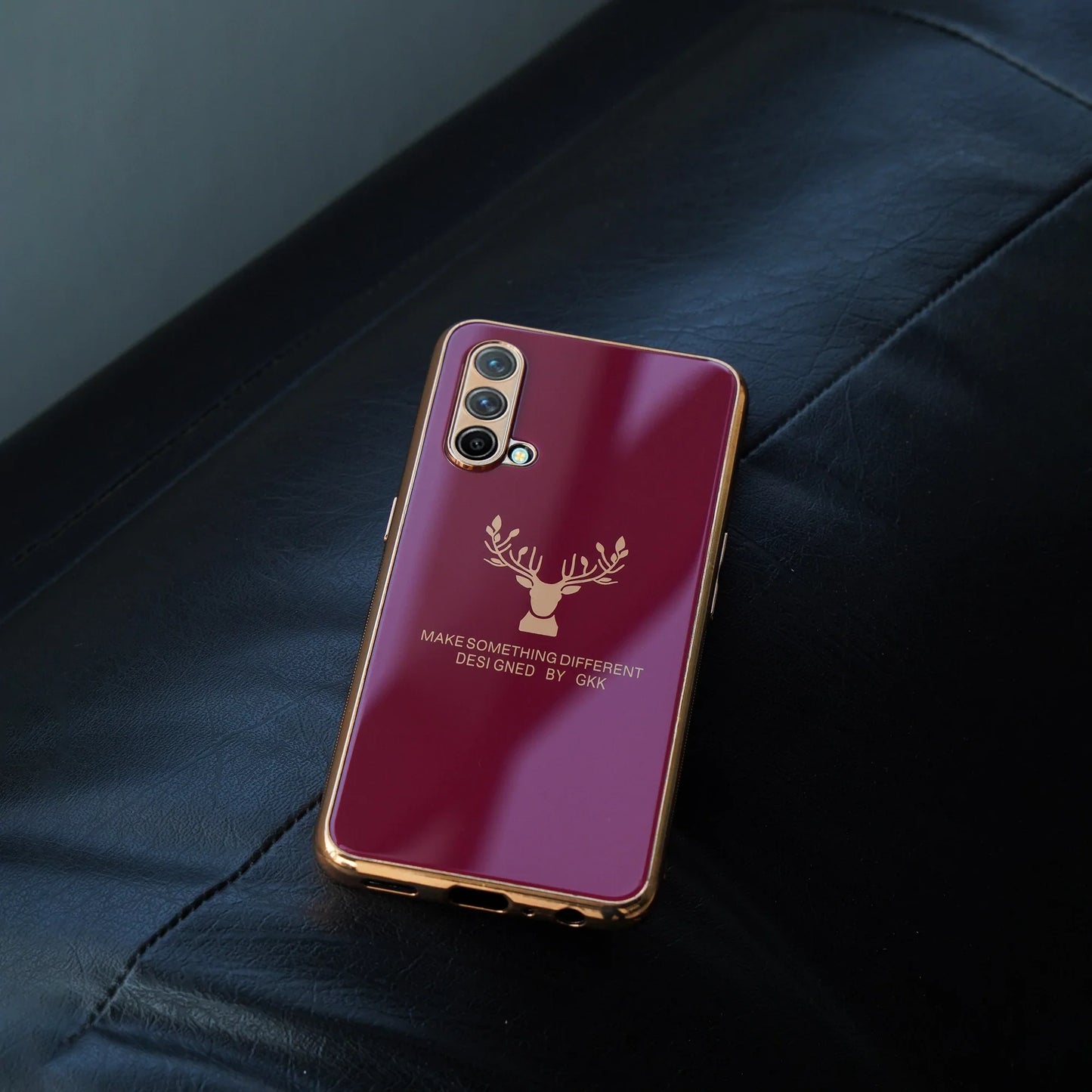 OnePlus Nord CE Electroplating Reindeer Pattern Glass Case