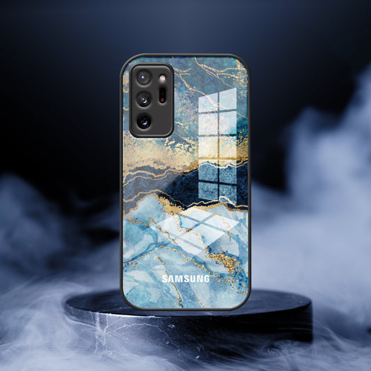 Galaxy Note 20 Dark Ocean Pattern Glass
