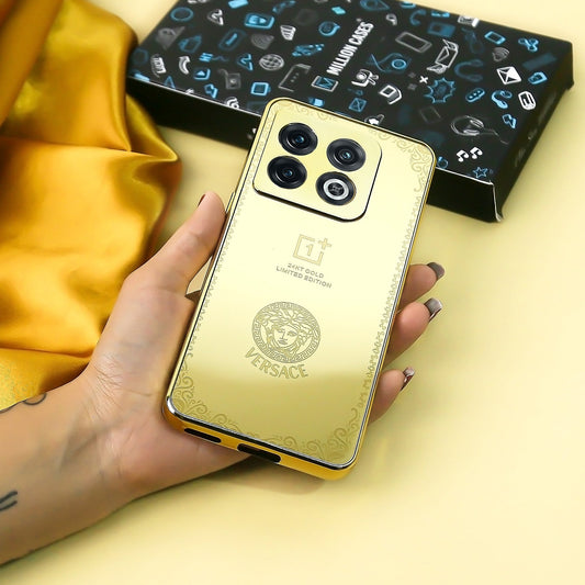 OnePlus 10T Crafted Gold Versace Luxurious Camera Protective Case