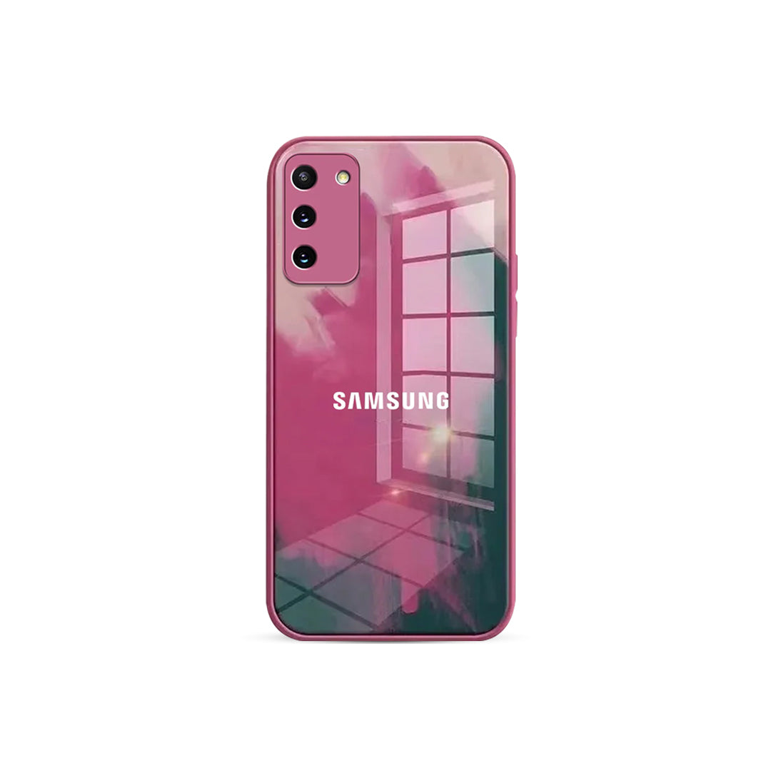 Galaxy S20 Plus Moire Color Pattern Glass Case