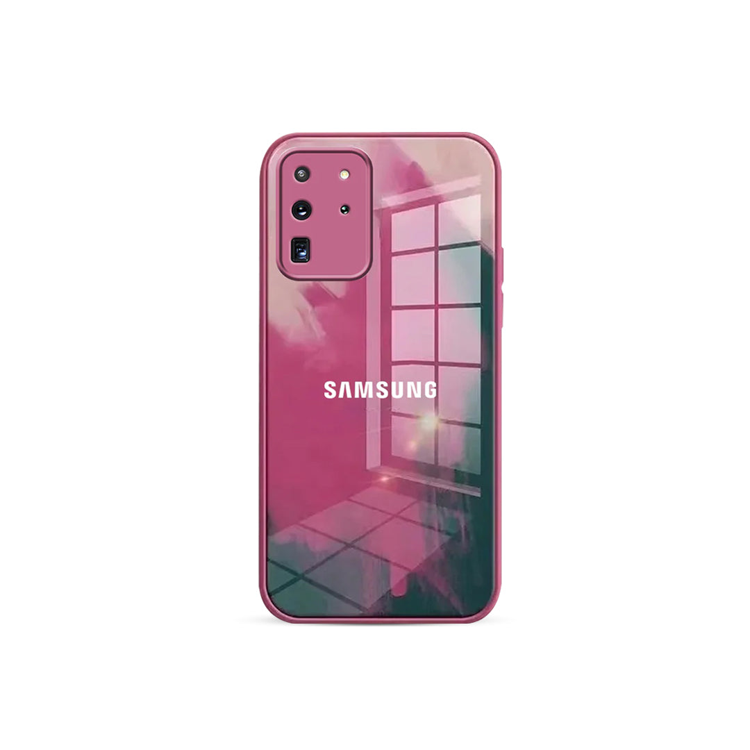Galaxy S22 Plus Moire Color Pattern Glass Case