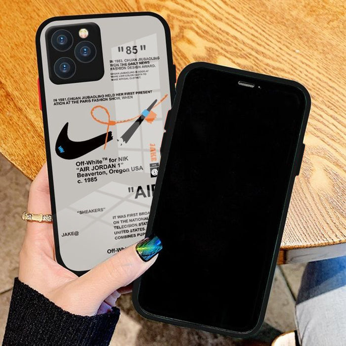 iPhone 14 Sneaker Label Glass Case