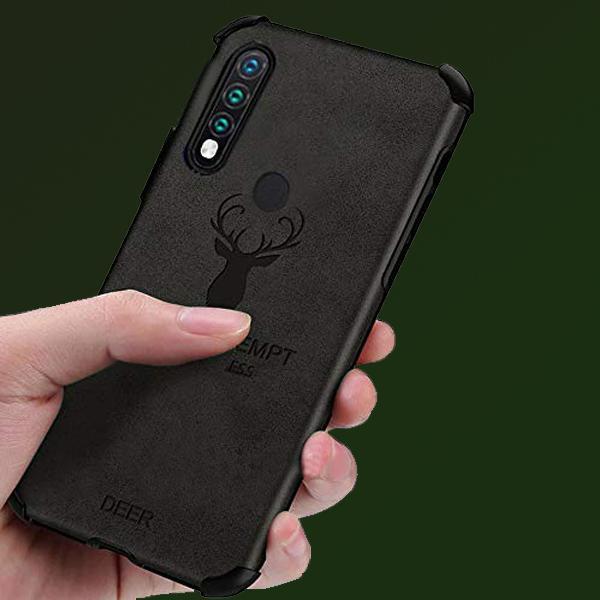Galaxy A50s Shockproof Deer Leather Texture Case