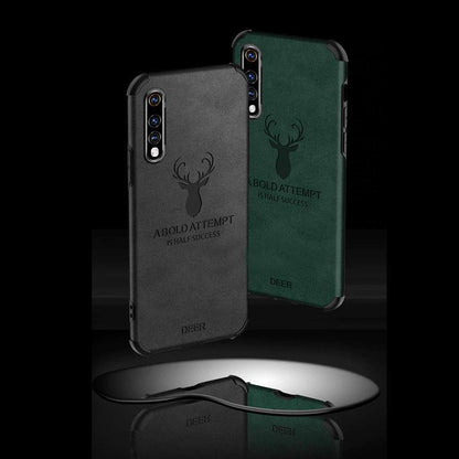 Galaxy A50s Shockproof Deer Leather Texture Case