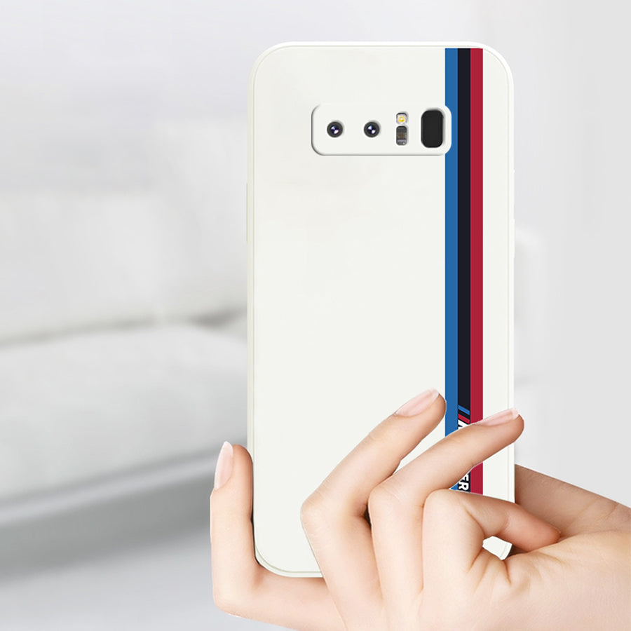 Galaxy Note 8 Soft Liquid Silicone BMW Case