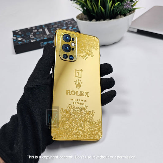 OnePlus 9 Pro Crafted Gold Rolex Luxurious Camera Protective Case