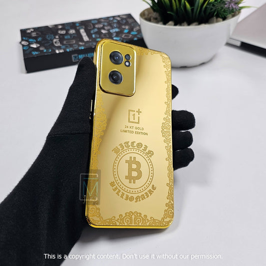 OnePlus Nord CE 2 Crafted Gold Bitcoin Luxurious Camera Protective Case