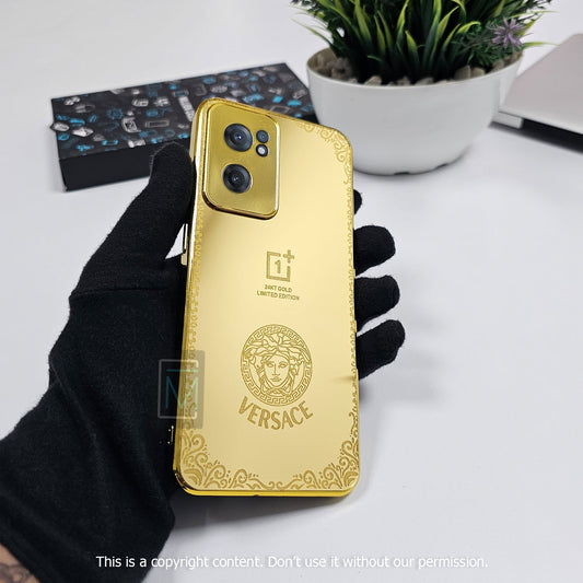 OnePlus Nord CE 2 Crafted Gold Versace Luxurious Camera Protective Case