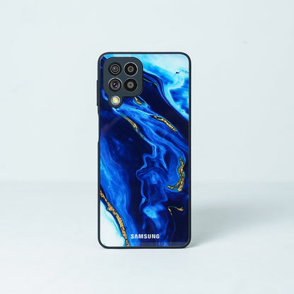 Galaxy Note 20 Ultra Ocean Water Waves Pattern Marble Case