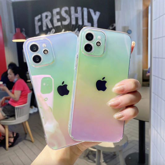 iPhone 13 Pro Max Clear Gradient Aurora Shade Case