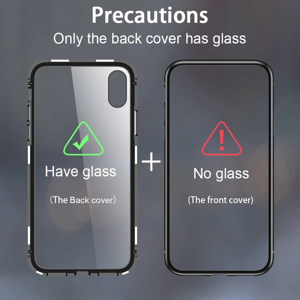 Galaxy M40 Electronic Auto-Fit Tempered Glass Magnetic Case