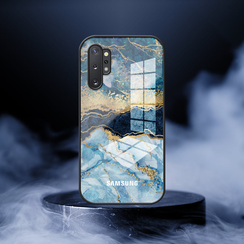 Galaxy Note 10 Plus Dark Ocean Pattern Glass
