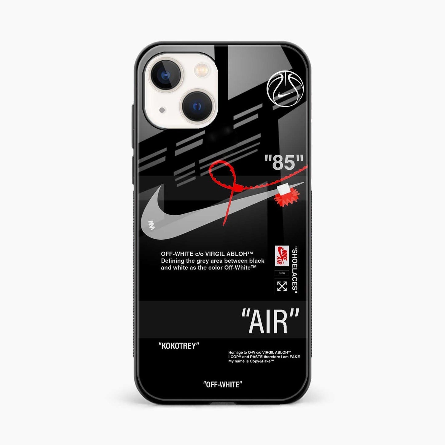 iPhone 13 Pro Max Sneaker Label Glass Case