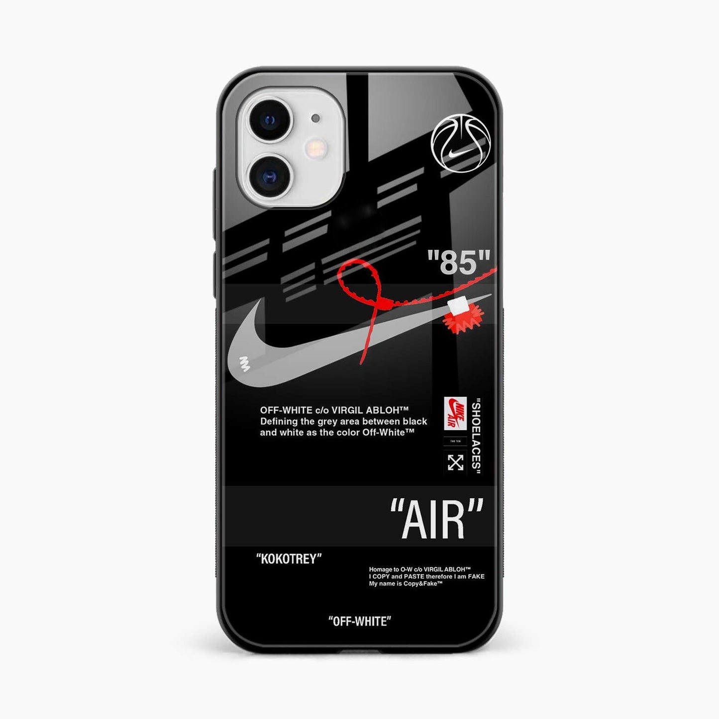 iPhone 12 Pro Max Sneaker Label Glass Case