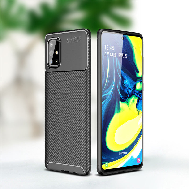 OnePlus Series Frosted Carbon Fiber Shockproof Soft Case