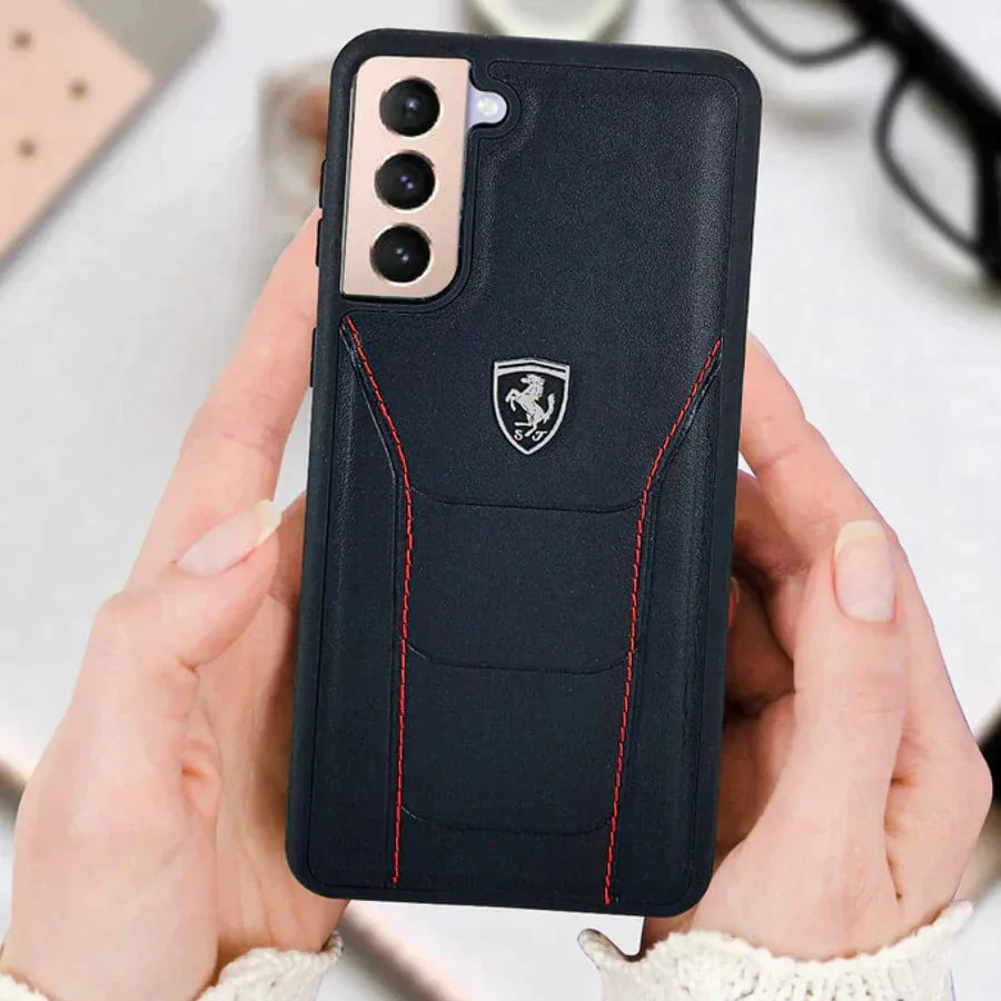 Ferrari ® Galaxy S22 Plus Genuine Leather Crafted Limited Edition Case