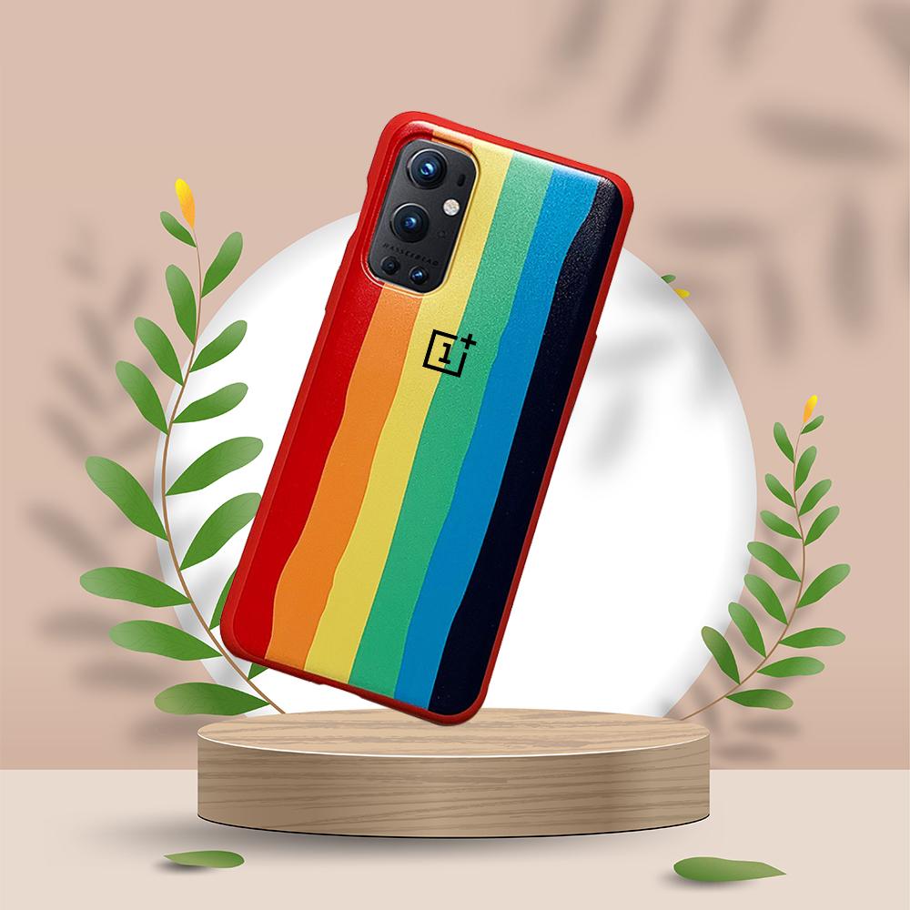 Rainbow Liquid Silicone Logo Case - OnePlus