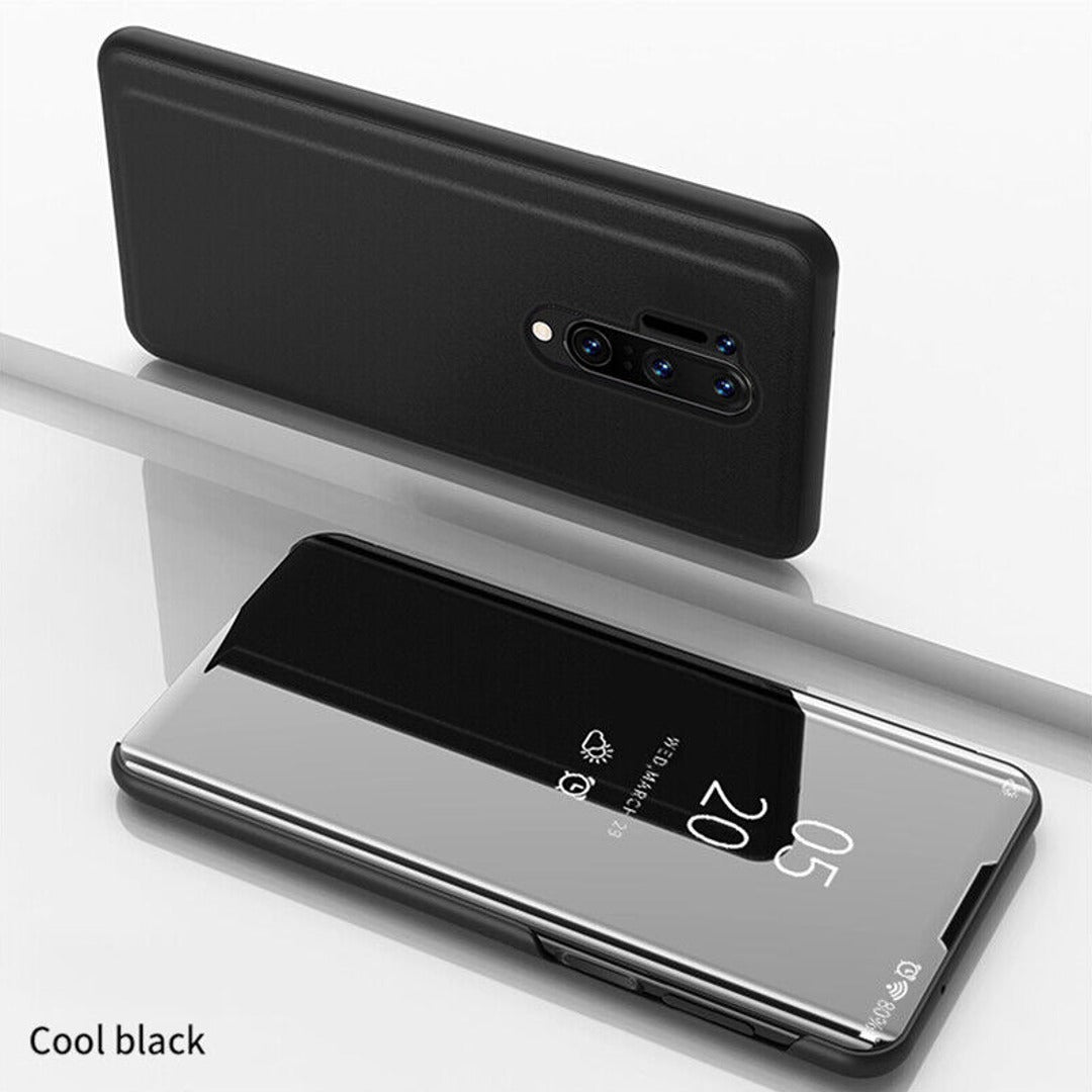 OnePlus 8 Pro Mirror Clear View Flip Case [Non Sensor Working]