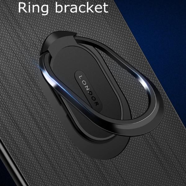 Galaxy S10 Plus Cloth Texture Ring Holder TPU Case