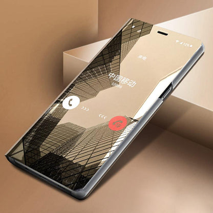 OnePlus 6 Mirror Clear View Flip Case [Non Sensor Working]