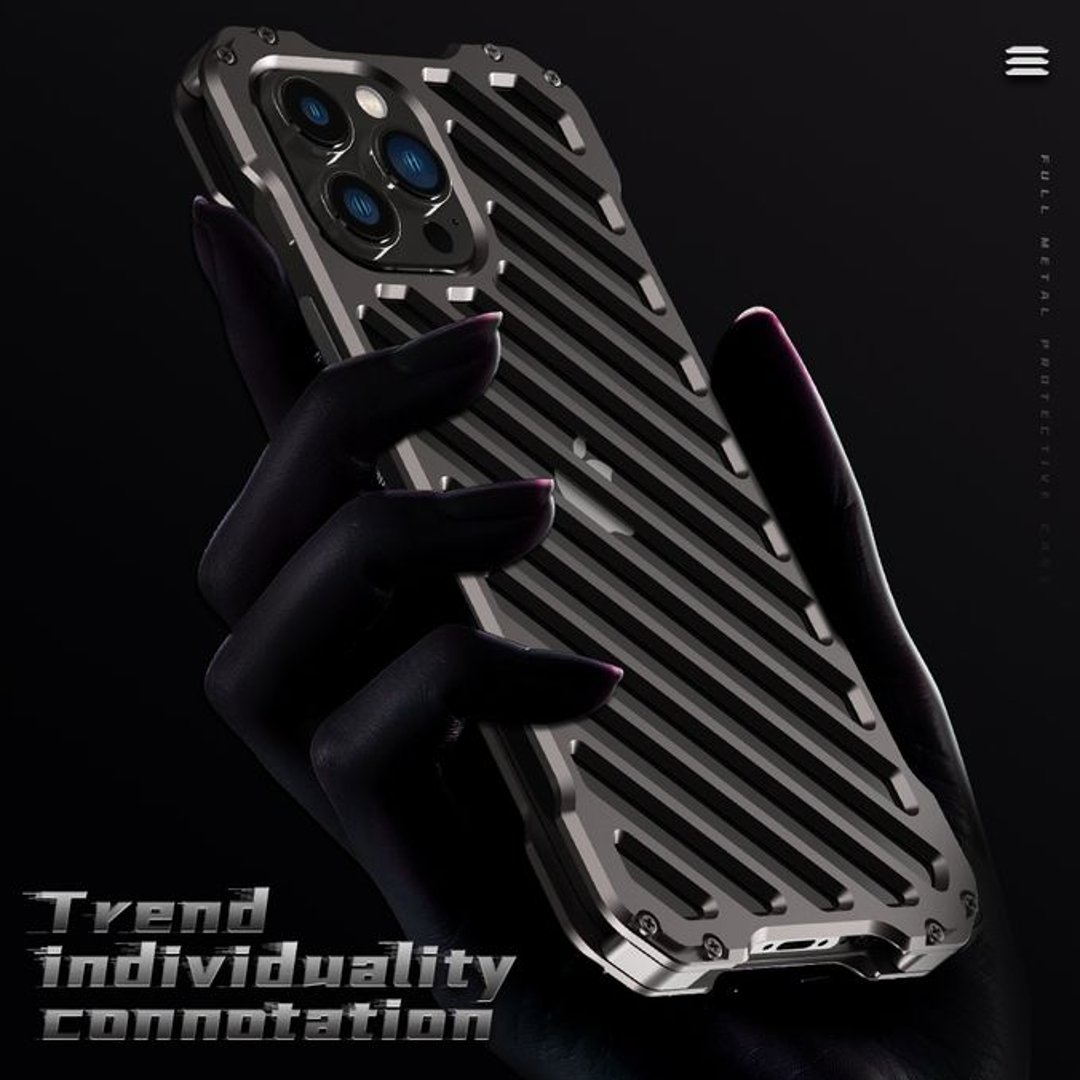 iPhone 13 - R Just Aluminium Alloy Metallic Grill Case
