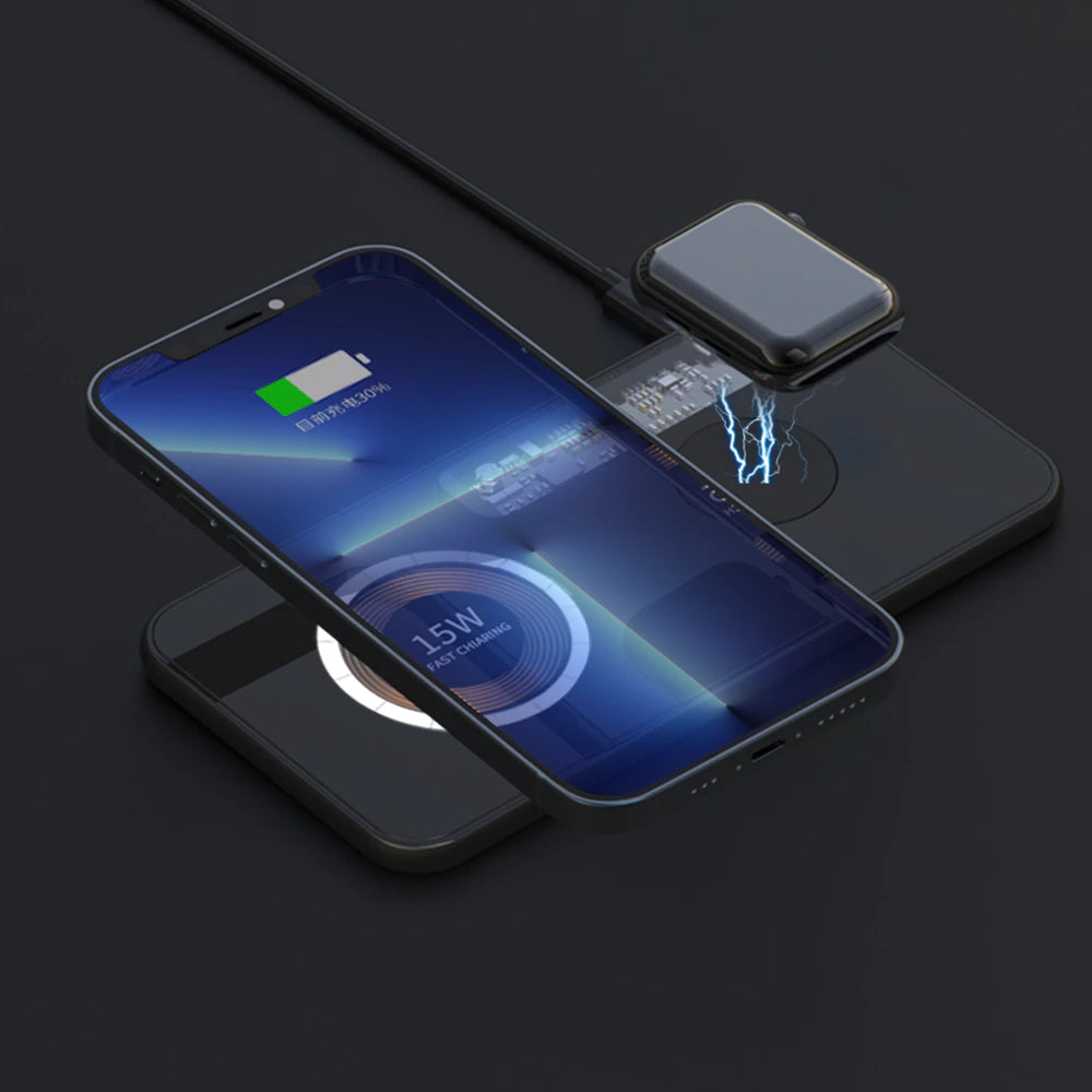 2 in 1 Magnetic Wireless Charger Stand