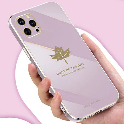 iPhone 13 Pro - Maple Leaf Soft Plating Case