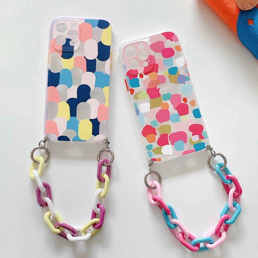 Colorful Graffiti Case with Chain Bracelet