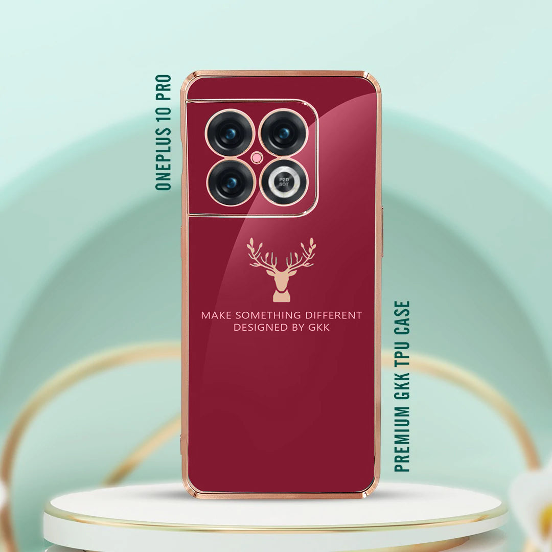 OnePlus 10 Pro Electroplating Reindeer Pattern Glass Case