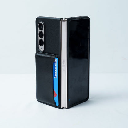 Galaxy Z Fold4 PU Leather Card Slot Wallet Case