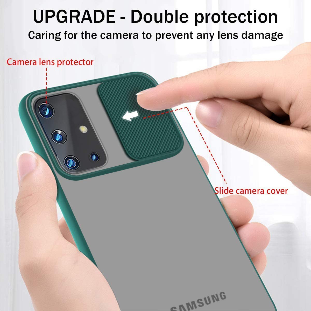 Galaxy A71 Camera Lens Slide Protection Matte Case