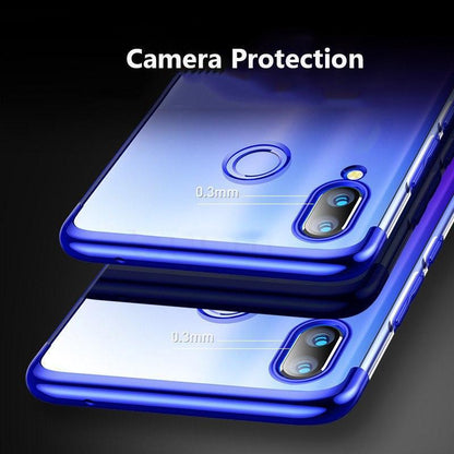 Galaxy M20 Ultra-Thin Transparent Glitter Edge Case