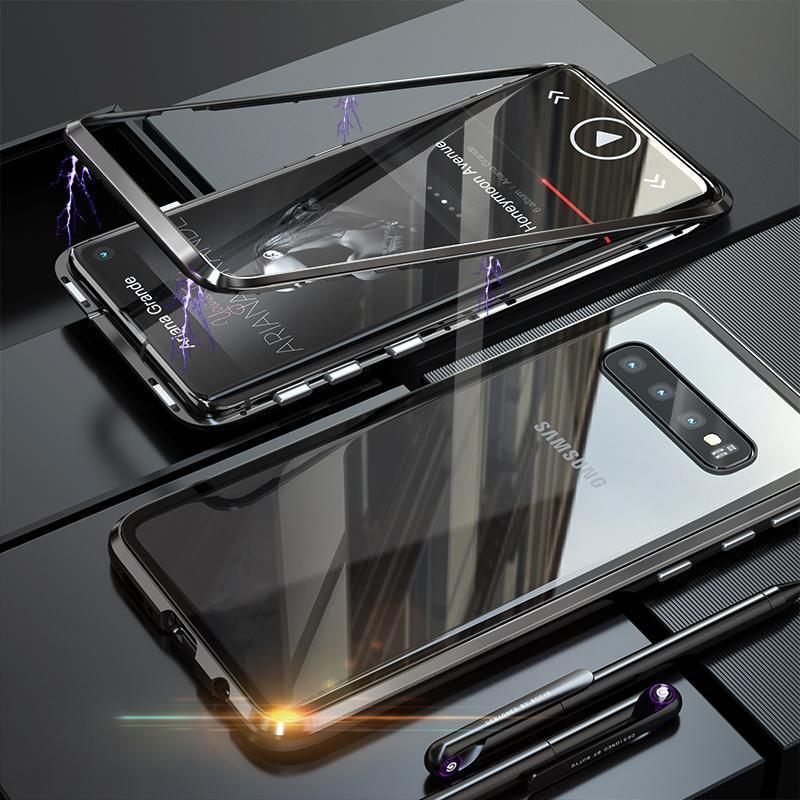 Galaxy S10 Electronic Auto-Fit Magnetic Glass Case