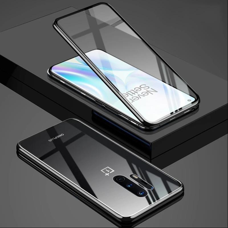 OnePlus Series Electronic Auto-Fit (Front + Back) Magnetic Glass Case