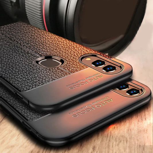 Galaxy M20 Auto Focus Leather Texture Case