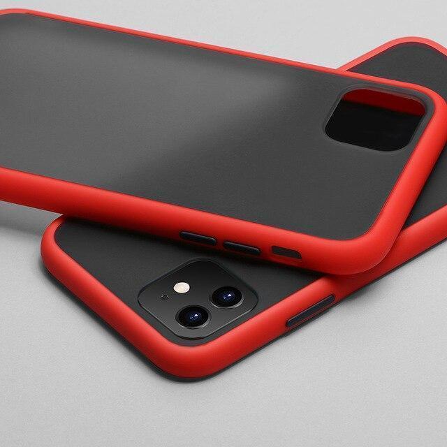 Luxury Shockproof Matte Finish Case - iPhone