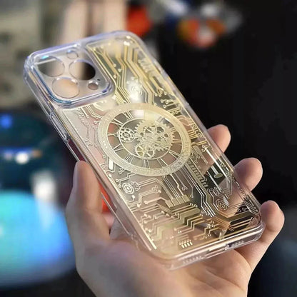 iPhone 14 Series MagSafe Edition Mecha Transparent Case