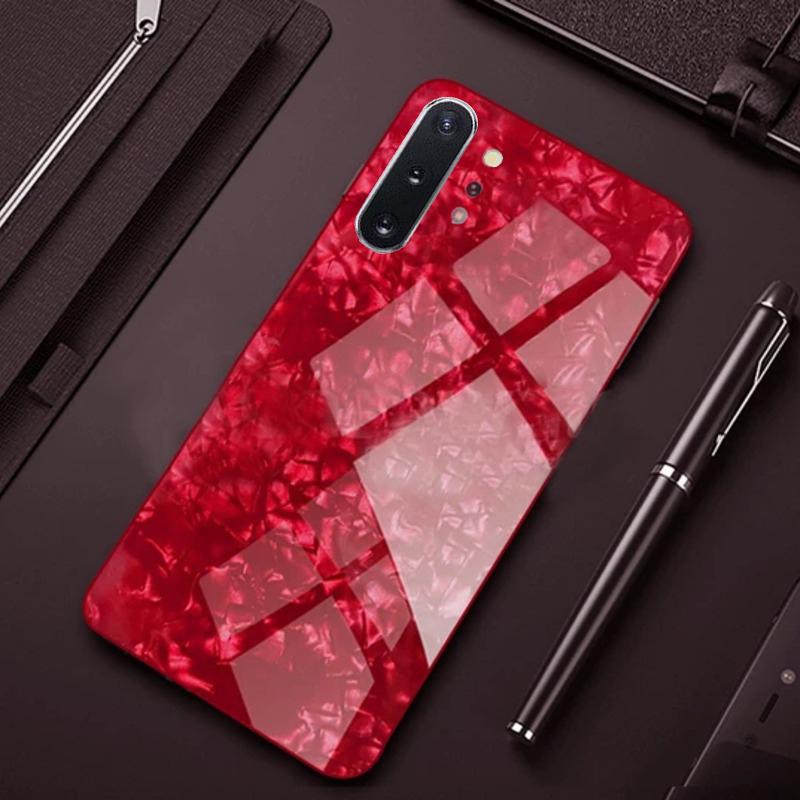 Galaxy Note 10 Plus Dream Shell Series Textured Marble Case