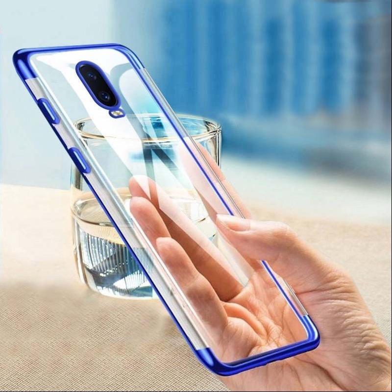 OnePlus 7 Electroplating Silicone Transparent Glitter Case