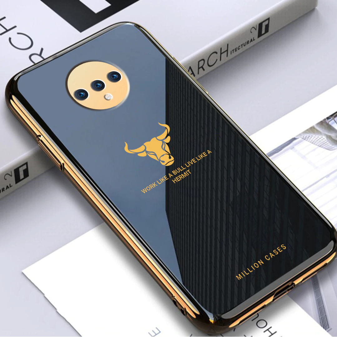 OnePlus - Bull Pattern Electroplating Glass Case