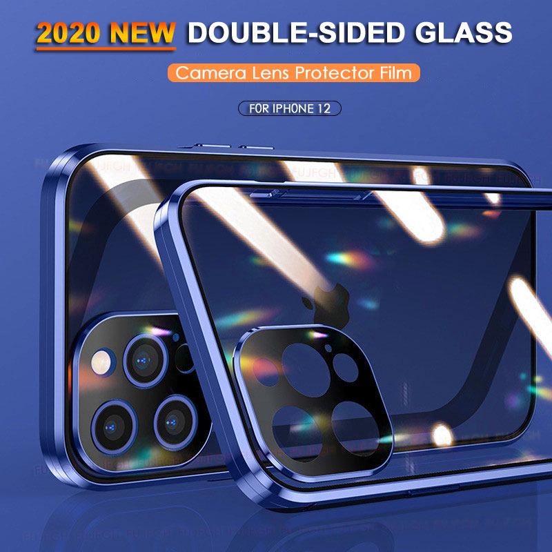 iPhone - Auto Fit Magnetic Glass Camera Protective Case