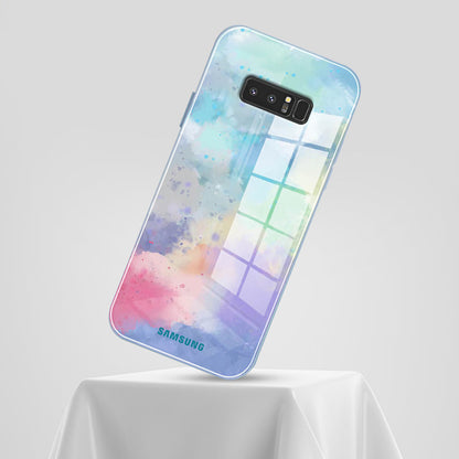 Galaxy Note 8 Watercolor Splatter Glass Back Case