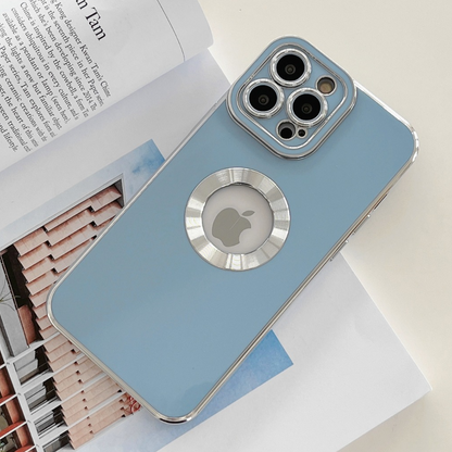 iPhone - Classic Plating Logo Cut Camera Protection Case