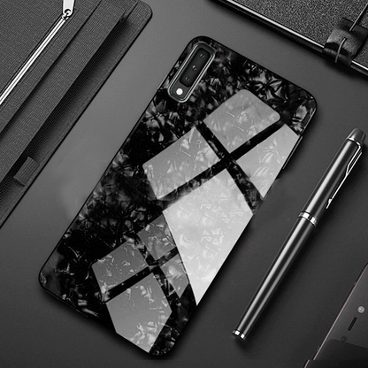 Galaxy A50 Dream Shell Series Textured Marble Case