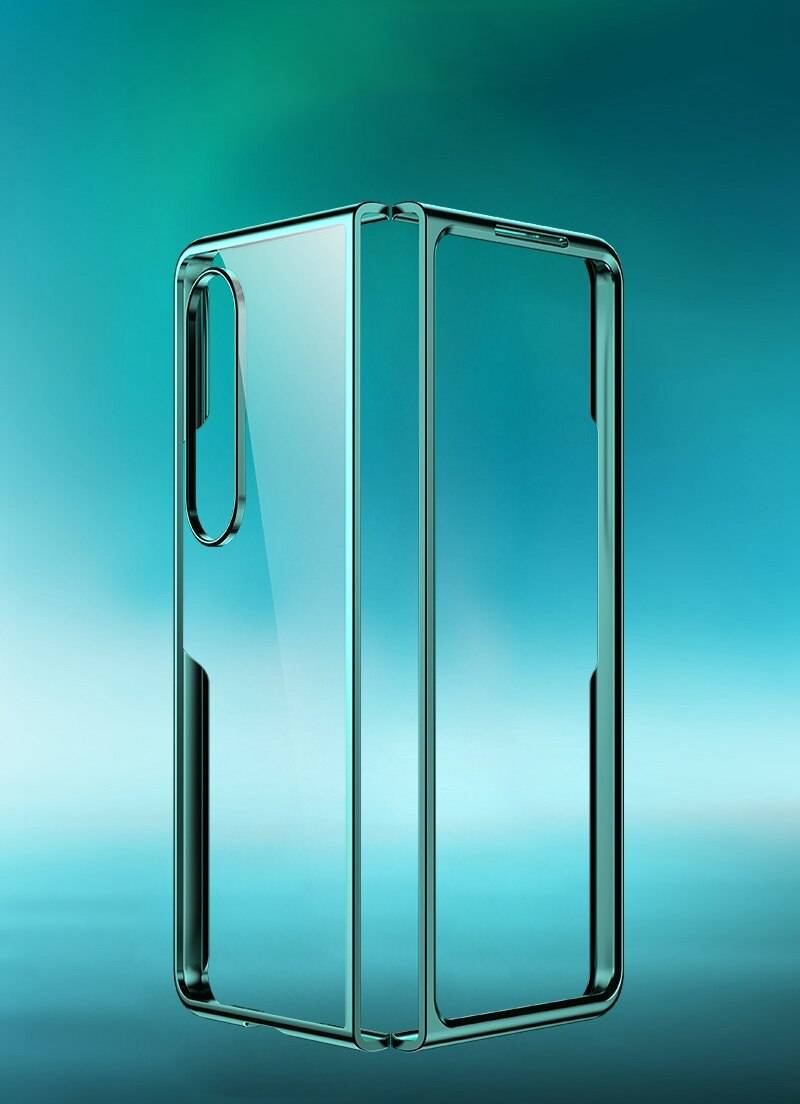 Galaxy Z Fold4 Transparent Glitter Case