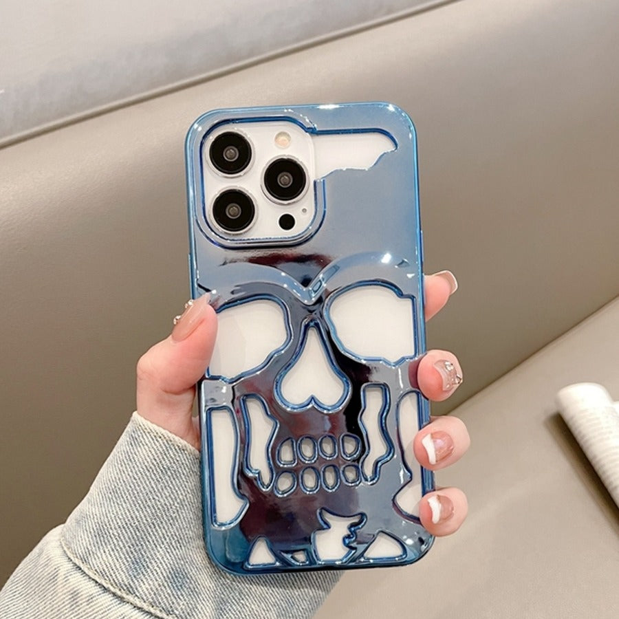 iPhone 14 Pro Max Hollow Skull Design Case