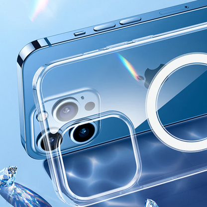 iPhone 14 Series - Anti-Knock TPU Transparent Magsafe Case