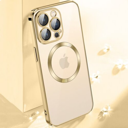 iPhone 14 Series - Magsafe Plating Camera Protection Soft Case