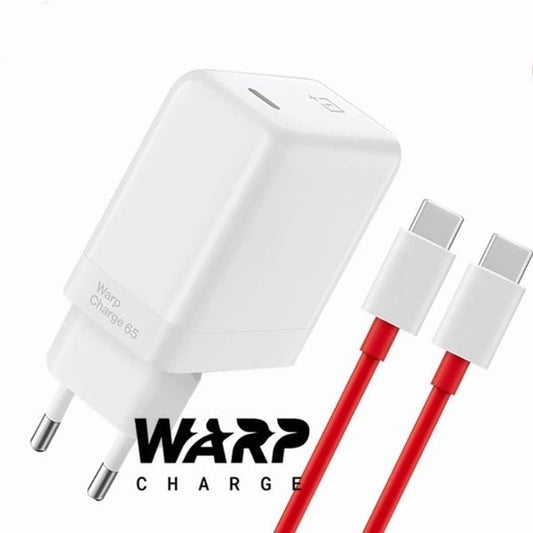 OnePlus - 65W Warp Adapter With Type C Interface Cable